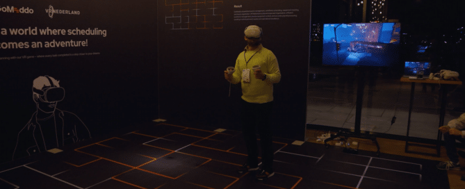 Beursstand met VR-beleving op locatie bij Salesforce-evenement